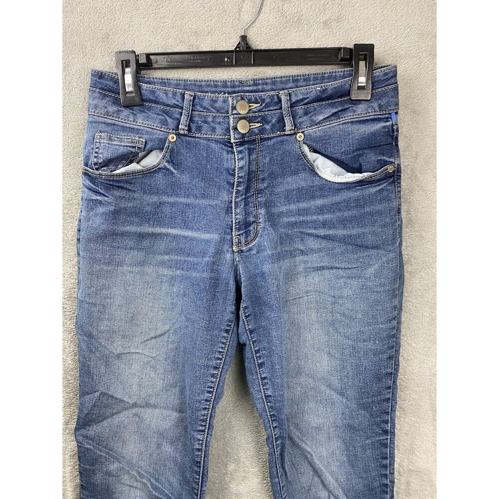 Mossimo Womens 4 High Rise Skinny Blue Jeans - Picture 2 of 8